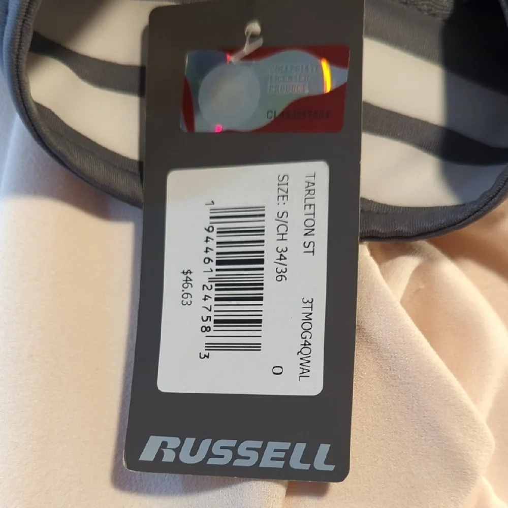 Russell Athletic Varsity Jacket - Gray and Cream